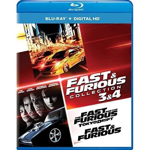 FAST & FURIOUS COLLECTION: 3 & 4 (2PC) / (UVDC)