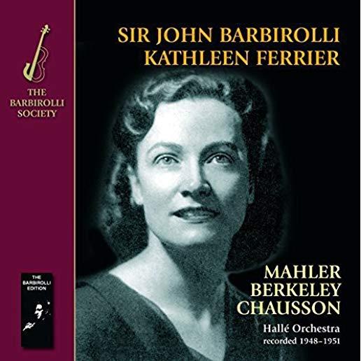 MAHLER BERKELEY CHAUSSON: KINDERTOTENL (UK)