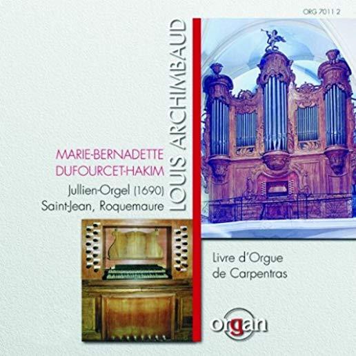 LIVRE D'ORGUE DE CARPENTRAS