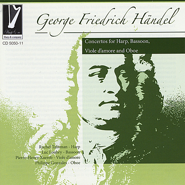 HANDEL CONCERTOS FOR HARP BASSOON VIOLA D'AMRE