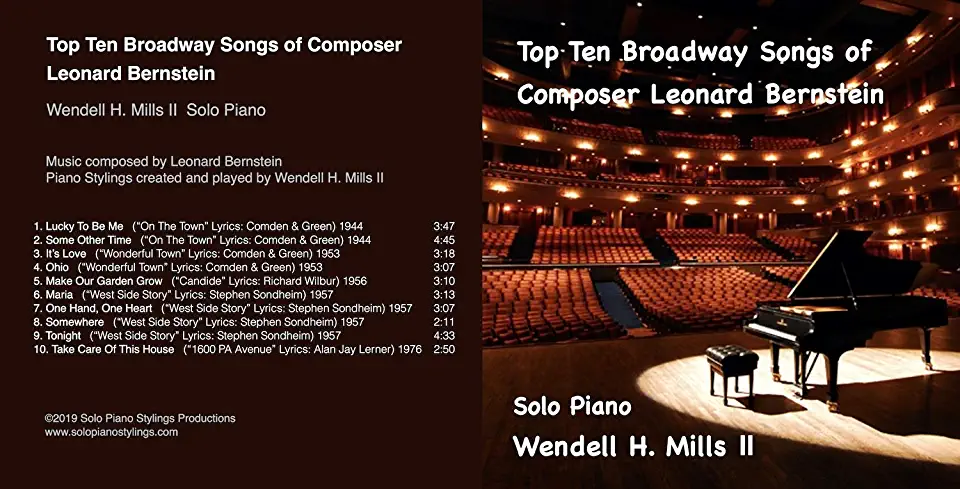 TOP TEN BROADWAY SONGS COMPOSER LEONARD BERNSTEIN