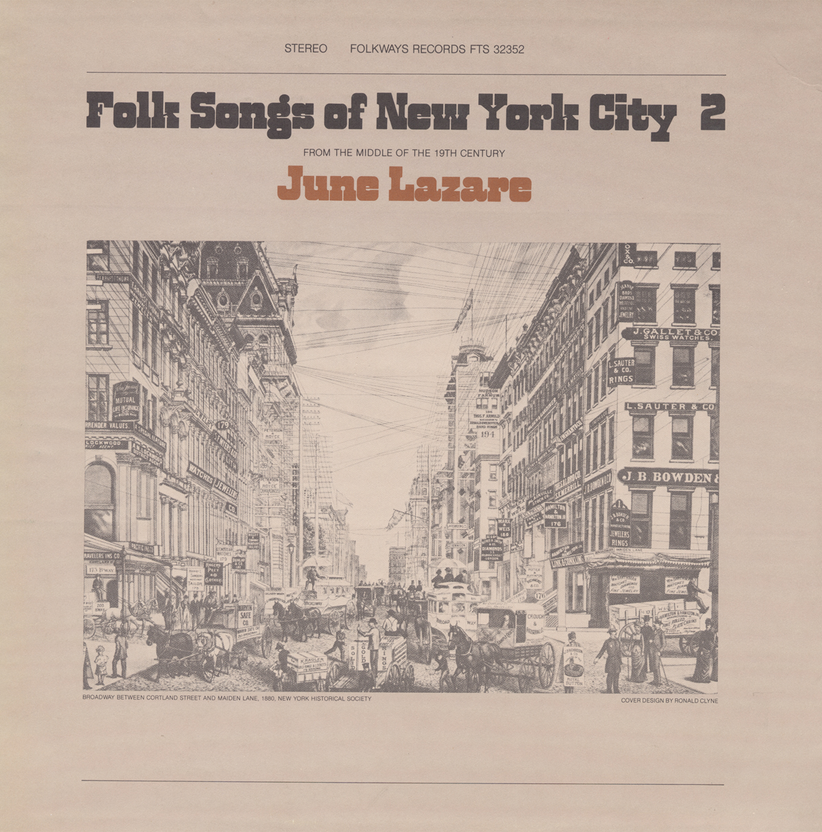 FOLK SONGS OF NEW YORK CITY, VOL. 2