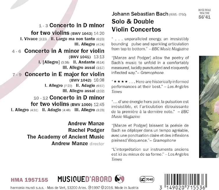 SOLO & DOUBLE VIOLIN CONCERTOS