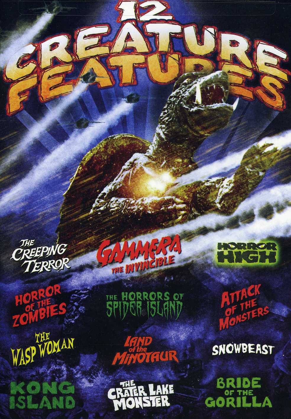 MONSTER MOVIE PACK - 12 CREATURE FEATURES DVD