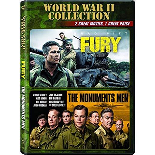 FURY / MONUMENTS MEN (2PC) / (2PK AC3 DOL DUB SUB)