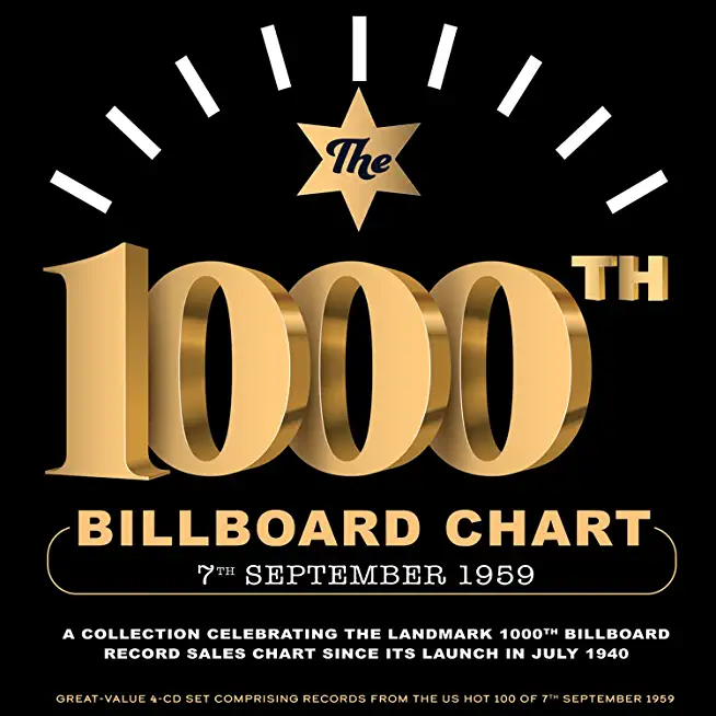 1000TH BILLBOARD CHART 7TH SEPTEMBER 1959 / VAR