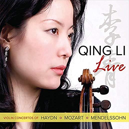 QING LI -LIVE - VIOLIN CONCERTOS