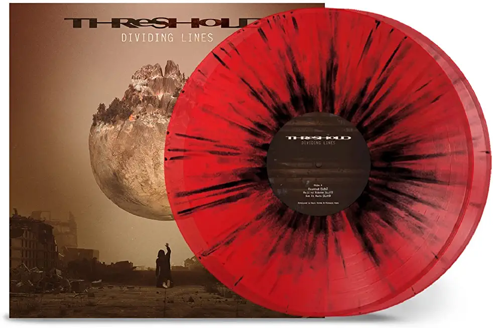 DIVIDING LINES - TRANSPARENT RED W/ BLACK SPLATTER